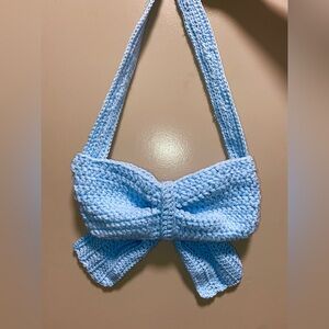 Handmade Crochet Bow Purse